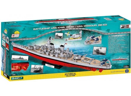 Cobi 4812 - Maqueta USS Iowa (BB-61)...
