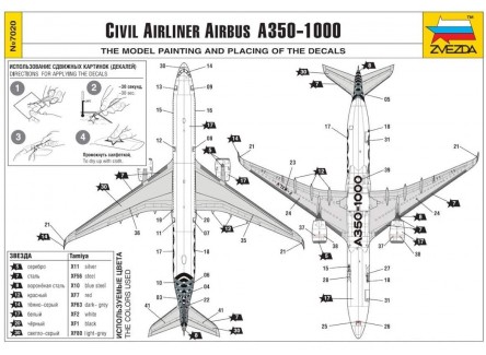 Zvezda 7020 - Maqueta avion Civil...