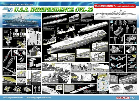 Dragon 1024 - Maqueta de barco USS...