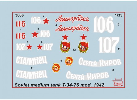 Zvezda 3686 - Maqueta tanque...