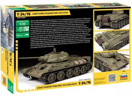 Zvezda 3689 - Tanque Soviético modelo...