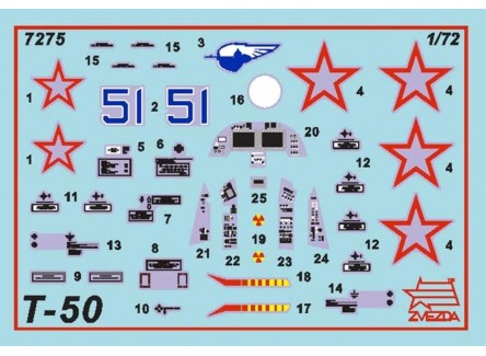 Zvezda 7275 - Maqueta caza Ruso SU-50...