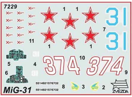 Zvezda 7229 - Maqueta avión Soviético...