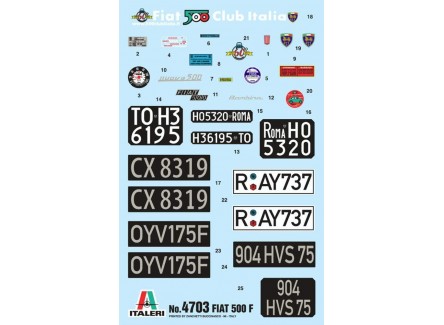 Italeri 4703- Maqueta coche Fiat 500F...