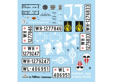 Italeri 7405 - Maqueta vehículo  Kdf....