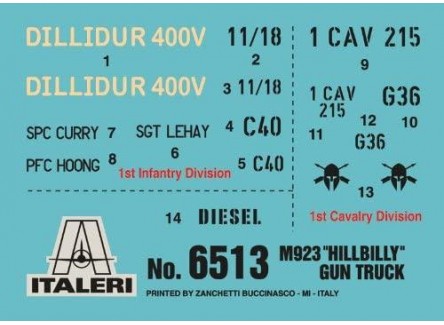 Italeri 6513 - Maqueta camión armado...