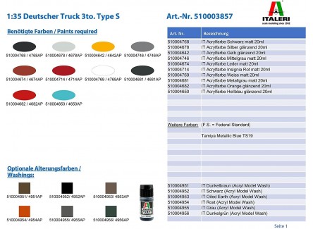 Italeri I3857 - Maqueta camión...