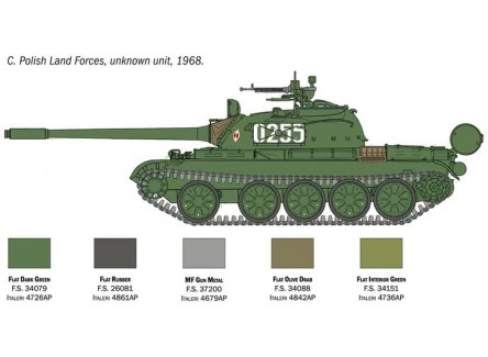 Italeri 7081 - Maqueta tanque T-55 A....
