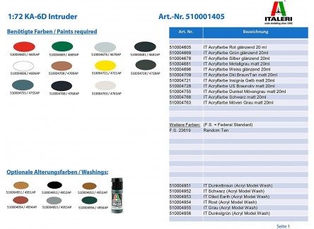 Italeri 1405 - Maqueta avión KA-6D...