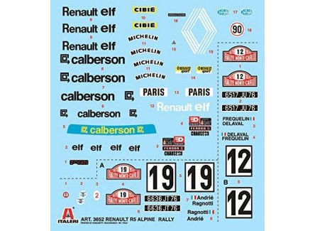 Italeri 3652 - Maqueta Renault R5...