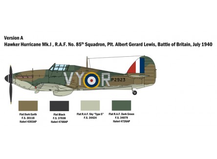 Italeri 2802 - Avión Hurricane MK.I,...