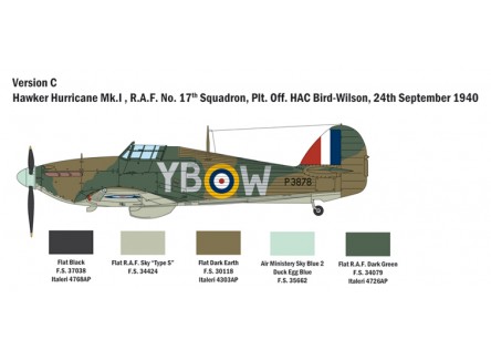 Italeri 2802 - Avión Hurricane MK.I,...