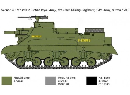 Italeri 6580 - Maqueta tanque M-7...