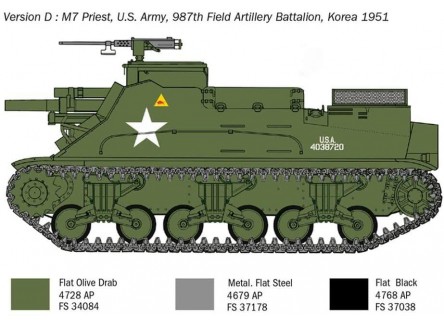 Italeri 6580 - Maqueta tanque M-7...