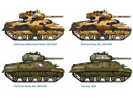 Italeri 7511S - Maqueta tanques M4A2...