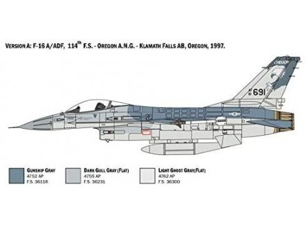 Italeri 2786 - Maqueta avión F-16A...