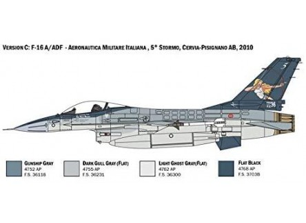 Italeri 2786 - Maqueta avión F-16A...