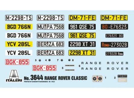 Italeri 3644 - Maqueta Range Rover... Italeri 3644 - Maqueta Range Rover...