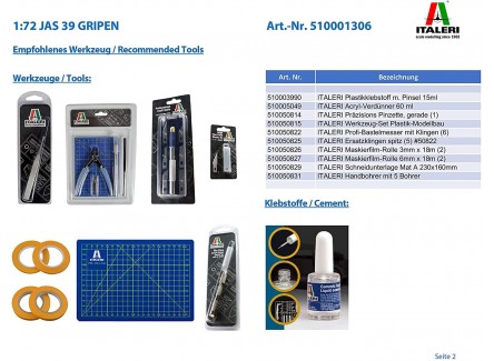 Italeri 1306S - Maqueta de avión  JAS...