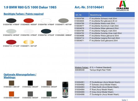 Italeri 4641S - Maqueta BMW R80 G/S...