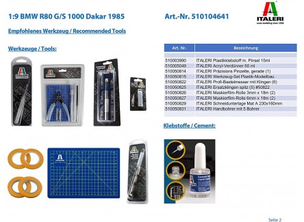 Italeri 4641S - Maqueta BMW R80 G/S...