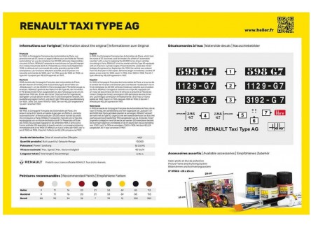 Heller 30705 - Maqueta Renault Taxi...