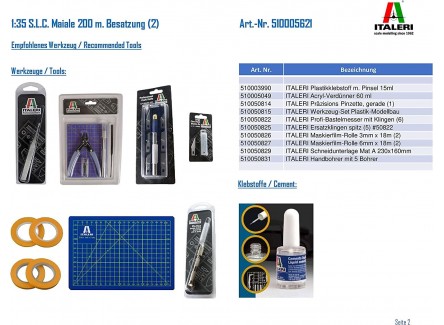 Italeri 5621 - Submarino S.L.C....