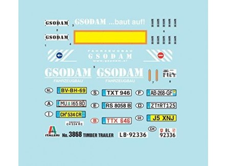 Italeri 3868 - Timber trailer -...