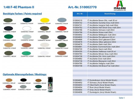 Italeri 2770 - Maqueta avión F-4E...
