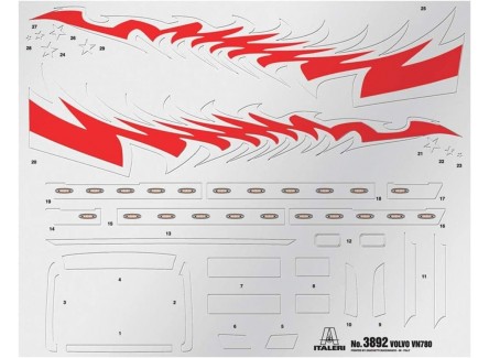 Italeri 3892 - Volvo VN 780 - Escala...