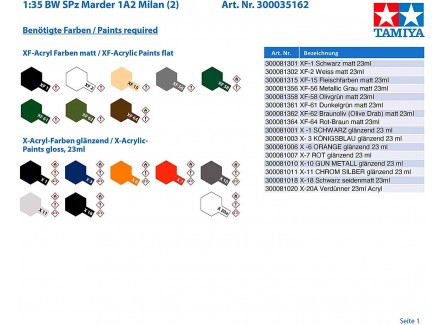 Tamiya 35162 - Maqueta tanque Marder...