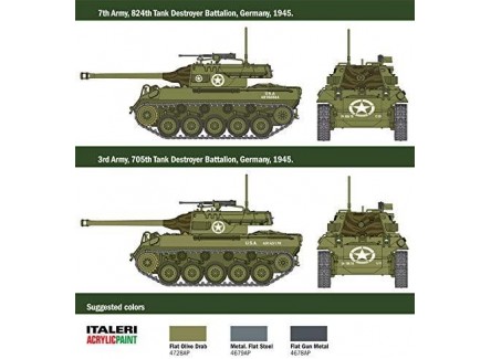 Italeri 15762 - Maqueta tanque M18...