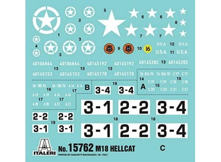 Italeri 15762 - Maqueta tanque M18...