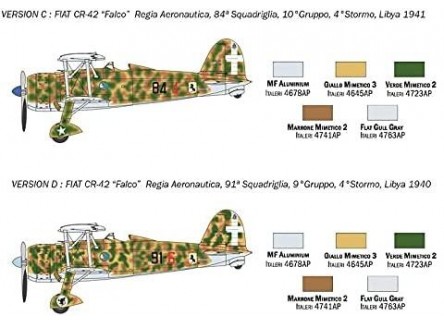 Italeri 1437 - Maqueta FIAT CR.42...
