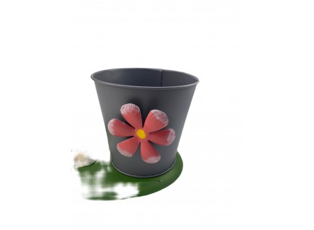 Macetero, Conejo Metálico con Soporte...