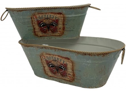 Set 2 Cestas, Paneras Ovaladas de...