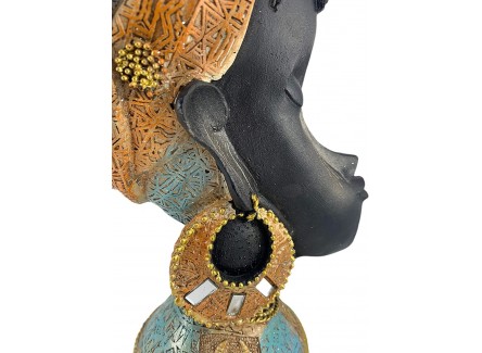 Escultura Decorativa Mujer Africana...