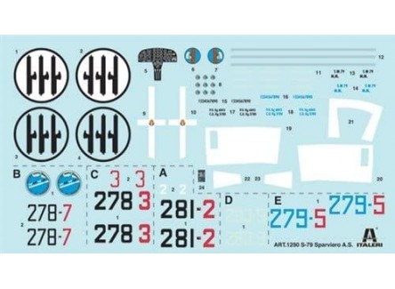 Italeri 1290 - Maqueta avión SM-79...
