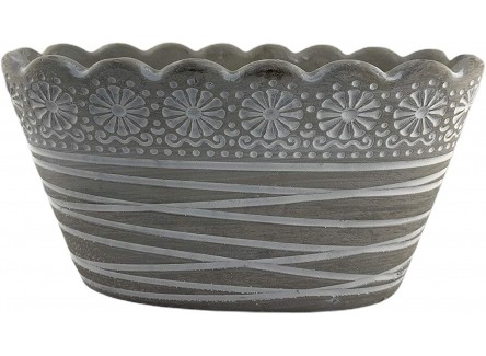 Macetero, Tiesto con Grabado...