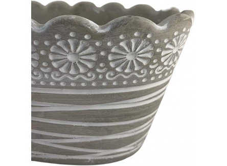 Macetero, Tiesto con Grabado...