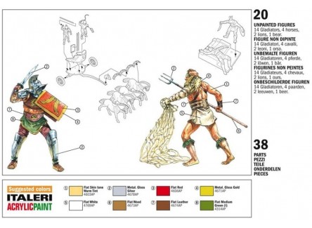 Italeri 6062 -  Figuritas Gladiadores...