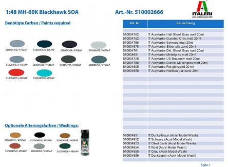 Italeri 2666 - Maqueta avión MH 60K...
