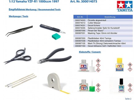 Tamiya 14073 - Maqueta moto Yamaha...