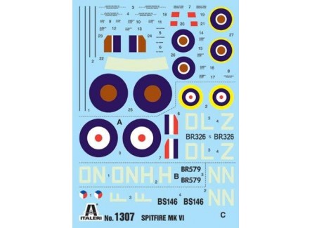 Italeri 1307 - Maqueta avión Spitfire...