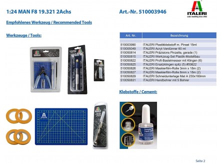 Italeri 3946 - Maqueta camión MAN F8...